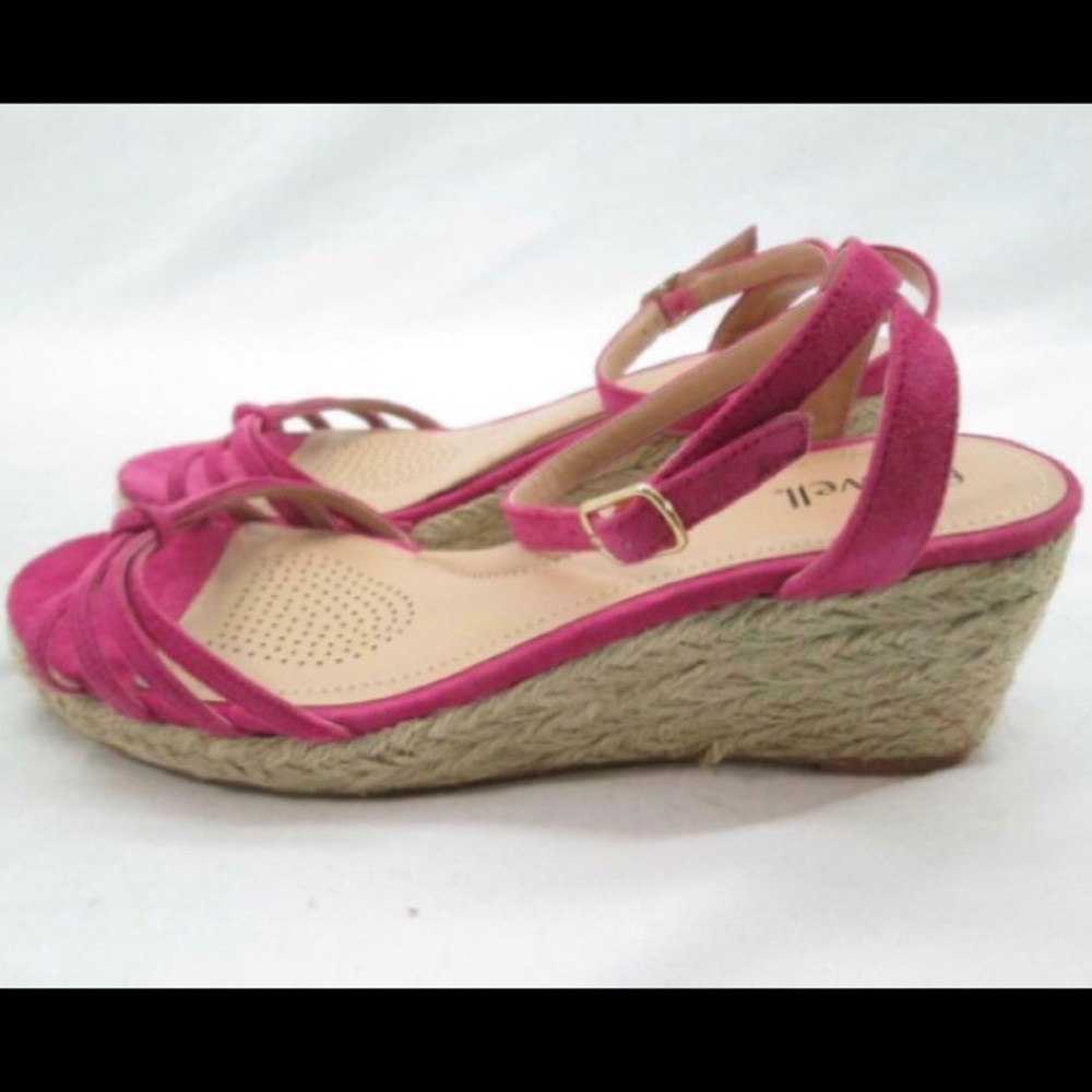 Fitzwell Emma Fuschia Wedge Espadrille - Picture 14 of 14
